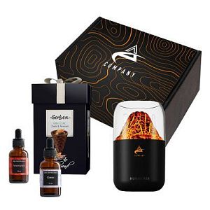 Подарочный набор «Камчатка»: увлажнитель воздуха, вафельные рожки, набор масел