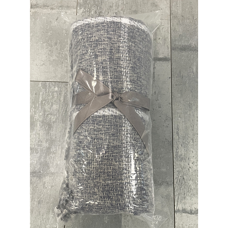 Плед акриловый Super Soft Square размер 120*160 см, темно- серый в клетку, плотность 415гр/м2