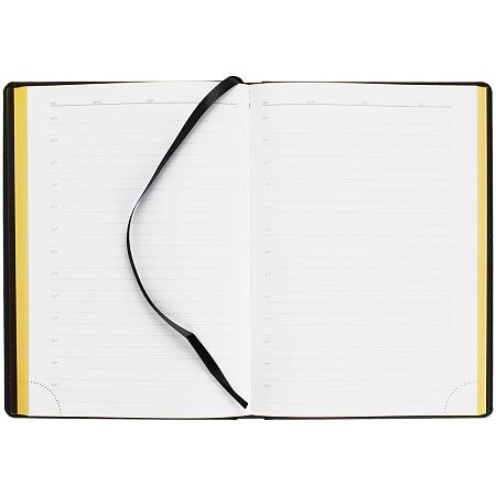 Ежедневник Mobile на заказ, недатированный, черно-желтый