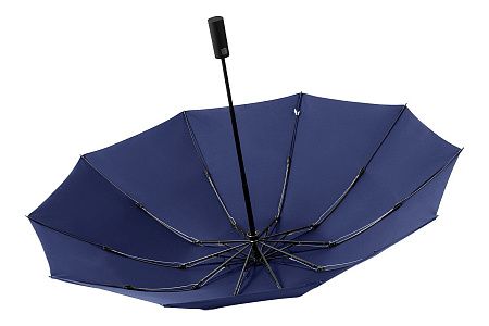Зонт складной автоматический с плавным закрытием Forest Sunderland Reverse, диаметр 103 см, радиус 23 дюйма, 10 панелей, без подарочной коробки, темно-синий