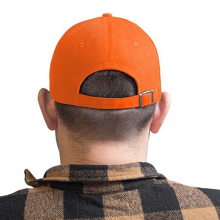 Кепка 5- панельная Oxford 300, c оранжевым сендвичем, оранжевая