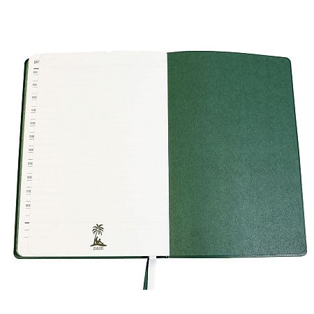 Ежедневник A5 недатированный Gabby в мягком переплёте, тёмно-зелёный