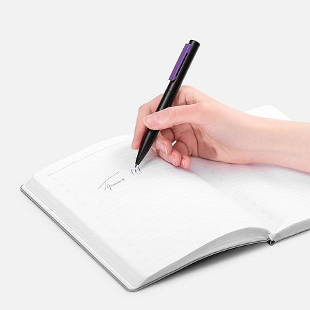 Ручка шариковая Inkolor, черная с фиолетовым
