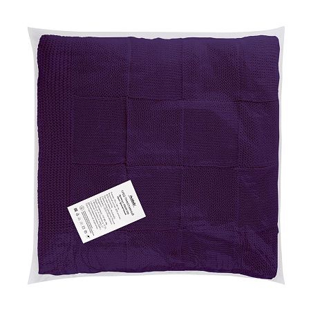 Плед Селла (Cella) вязаный, фиолетовый (без подарочной коробки)