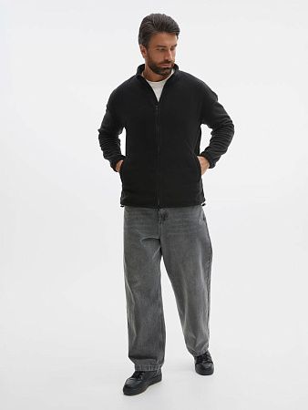 Куртка флисовая унисекс Nebo, черная, размер L