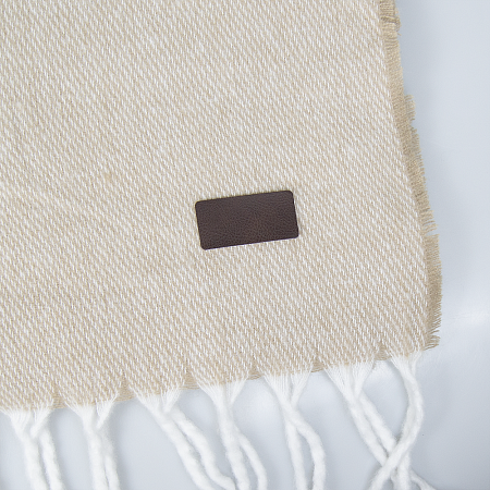 Шеврон Rectangle Mocco размер 50*70 мм, коричневый, со скругленными углами