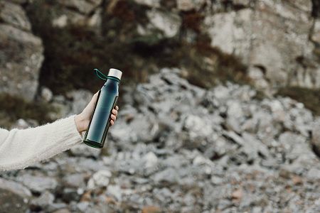 Бутылка для воды VINGA Lean из rPET RCS, 800 мл