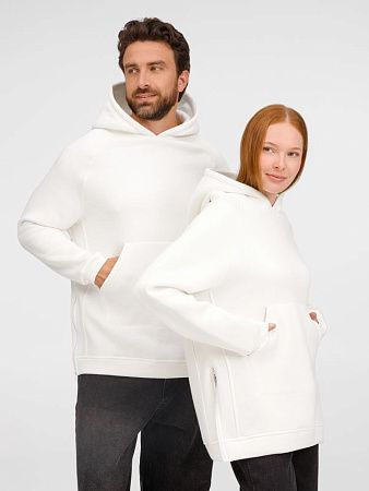 Худи унисекс оверсайз Easy Street, молочно-белое, размер XS/S