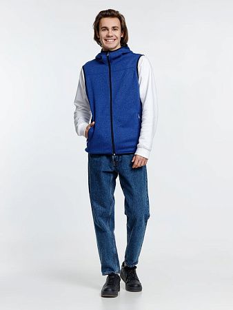 Жилет с капюшоном унисекс Gotland, синий, размер XL