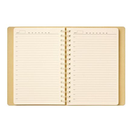 Ежедневник Виста (Vista) недатированный, черный/бежевый