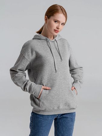 Толстовка с капюшоном Slam 320, серый меланж, размер XS
