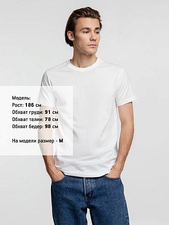 Футболка унисекс T-Bolka 160, белая (теплый оттенок), размер XS