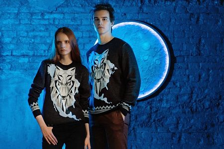 Джемпер Totem Wolf, черный, размер M