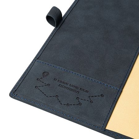 Ежедневник-портфолио Клип (Clip NEO) недатированный в подарочной коробке, черный (в комплекте ручка Tesoro серебро)