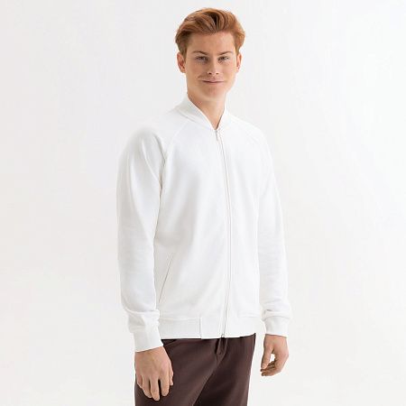 Толстовка на молнии, унисекс Торрес (Torres) белая
