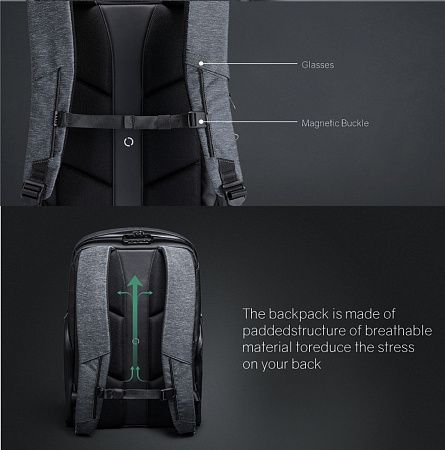 Рюкзак KORIN FlexPack Pro 47х34х18 см, черный