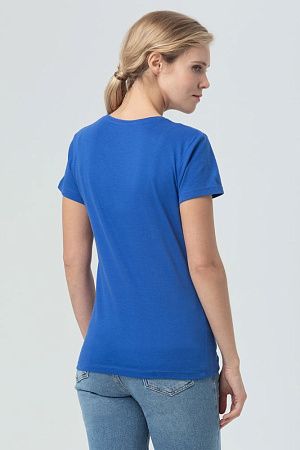 Футболка женская Miss 150, ярко-синяя (royal), размер XXL