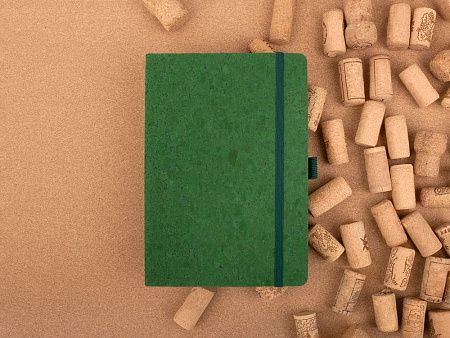 Блокнот Cork County, зеленый