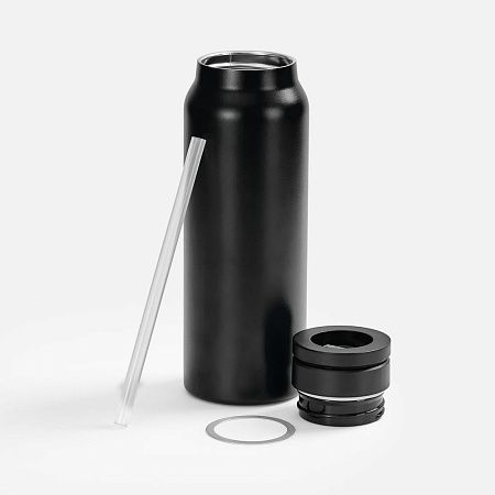 Термобутылка Magnus с магнитным держателем для телефона, черная