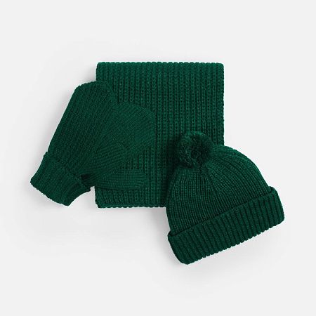 Варежки Nordkyn, темно-зеленые, размер S/M