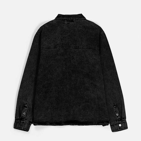 Куртка джинсовая O3, черная, размер 3XL/4XL