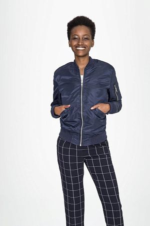 Куртка бомбер унисекс Rebel, черная, размер XS