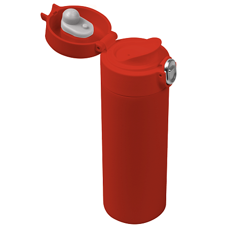 Термобутылка (термос) Kyoto вакуумная, стальная, 440 мл, матовая, красная