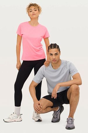 Футболка унисекс Sporty 140, серая, размер XXS