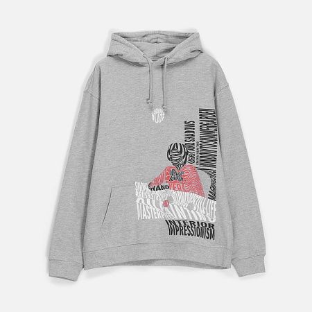 Худи унисекс Condor, серый меланж, размер XXL