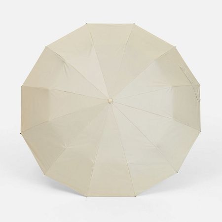 Зонт складной с УФ-защитой Ribstar, бежевый