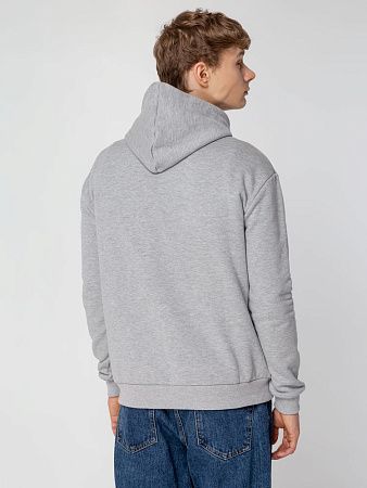Толстовка с капюшоном Unit Kirenga Heavy, серый меланж, размер XS