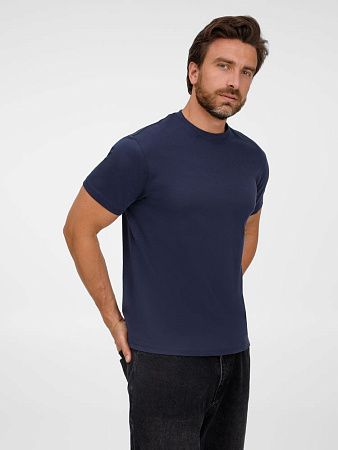 Футболка унисекс T-Bolka 180, темно-синяя, размер XXL