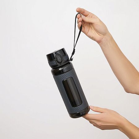 Бутылка для воды Вектор (Vector), черная