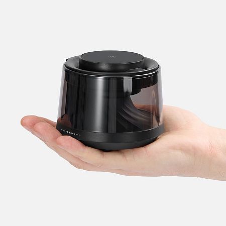 Bluetooth-колонка с подсветкой и беспроводной зарядкой Quantium, черная