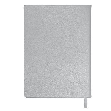 Бизнес-блокнот LADY, формат А5, серый, блок в клетку