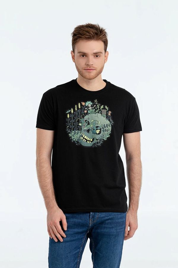 Футболка «Серенада», черная под нанесение