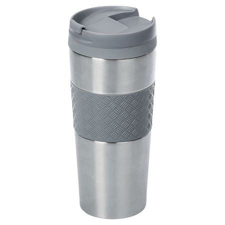 Термостакан Hard Work, вакуумный, темно-серый (графит)