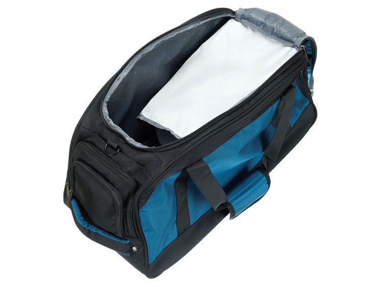 Сумка спортивная, цвет: синий, черный