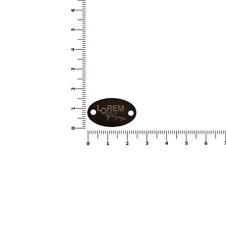 Шильдик металлический Alfa Oval, черный