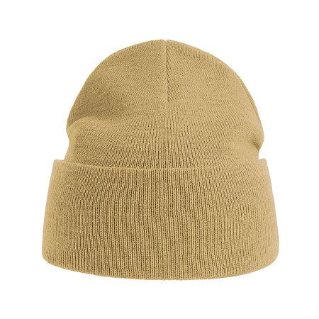 Шапка вязаная PURE  с отворотом из пряжи Polylana