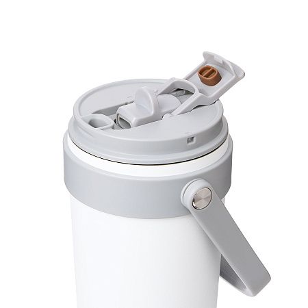 Термокружка вакуумная Соло (Solo), белая