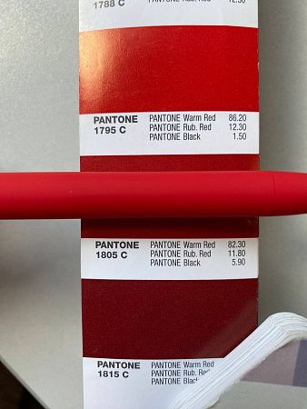 Ручка шариковая, пластиковая, софт тач, красная/белая, Zorro