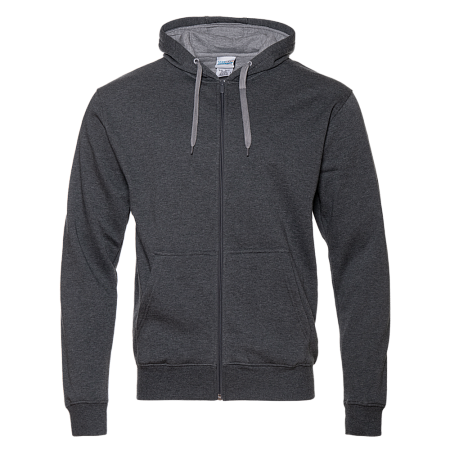 Толстовка мужская STAN с капюшоном на молнии футер с начёсом 280, 17, Тёмный меланж,  (60/1)  (46/S)