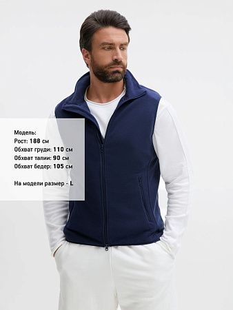 Жилет флисовый унисекс Ben Mac, темно-синий, размер S