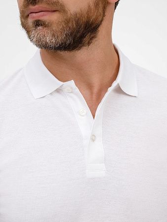 Рубашка поло унисекс Tervise, белая, размер S