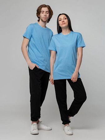 Футболка унисекс T-bolka 140, голубая, размер XXL