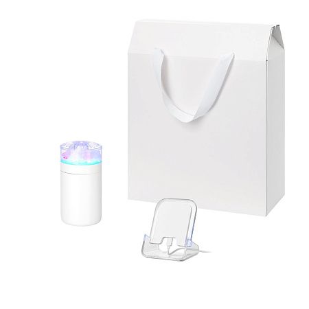 Подарочный набор Кристалл, Глосс НЕО (Crystal, Gloss NEO), белый (увлажнитель воздуха, зарядное устройство)