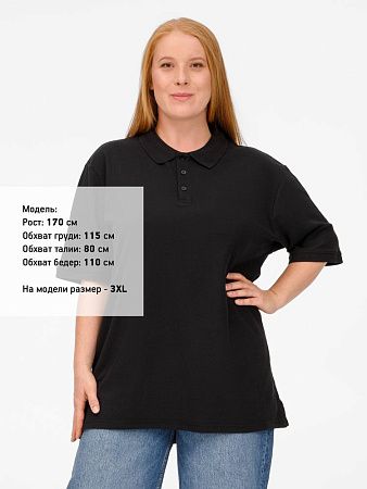 Рубашка поло унисекс Upswing, черная, размер S