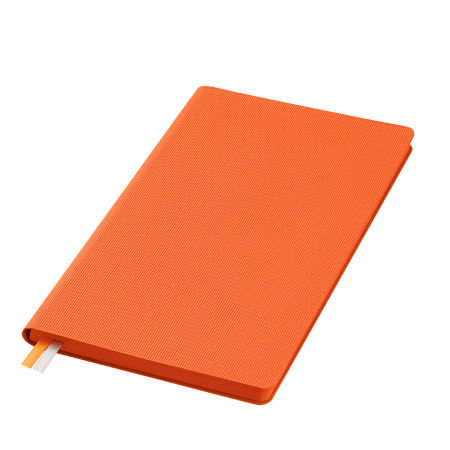 Ежедневник Рейн (Rain) недатированный, оранжевый (без упаковки, без стикера)