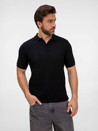 Рубашка поло унисекс Upswing, черная, размер S